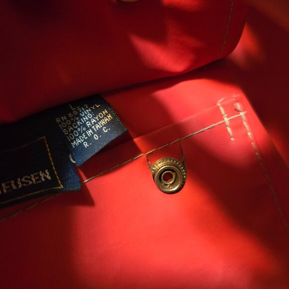 Lady van heusen raincoat red. - Picture 7 of 8